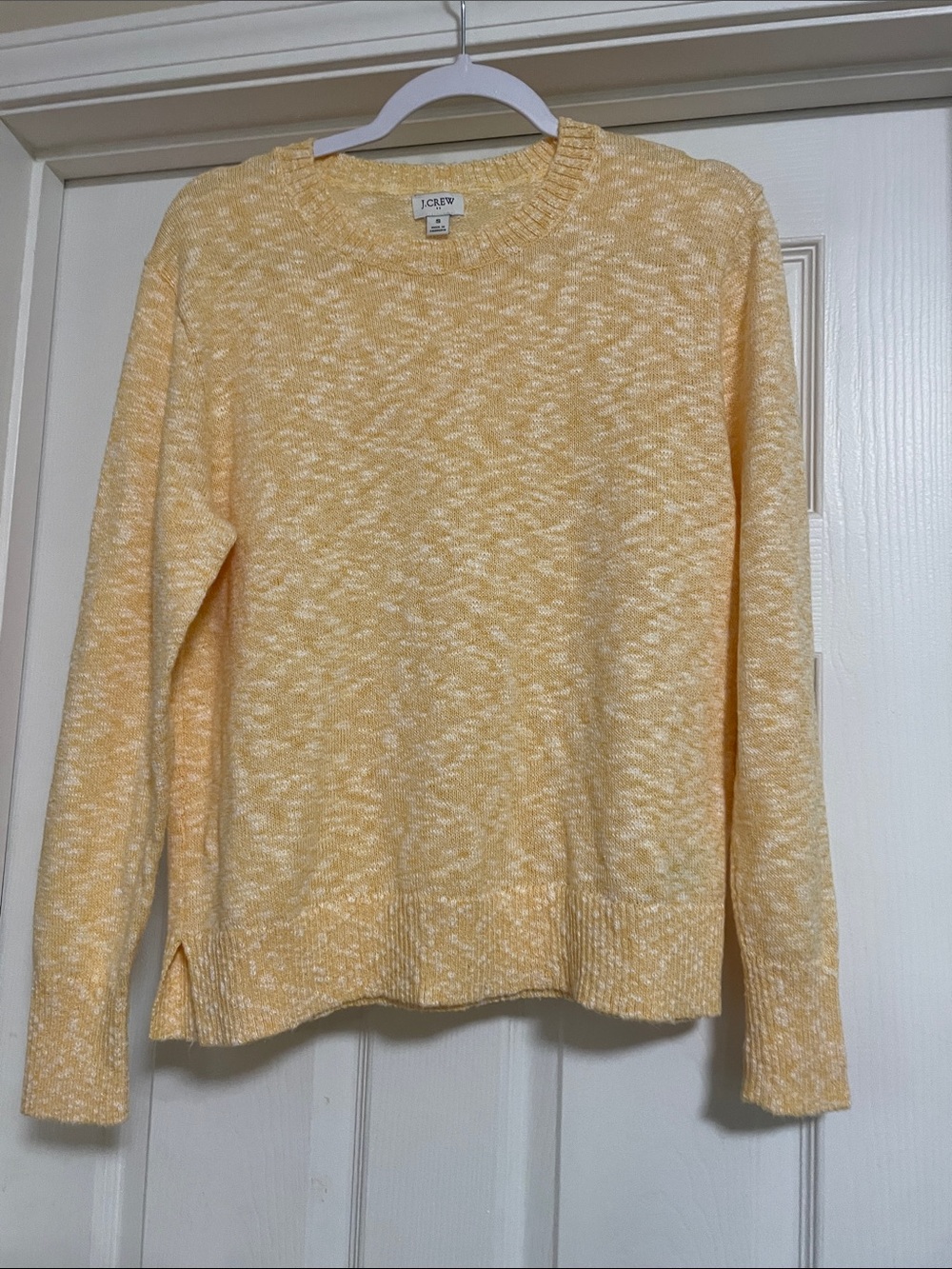 J. Crew Factory Yellow Marled Beach Sweater